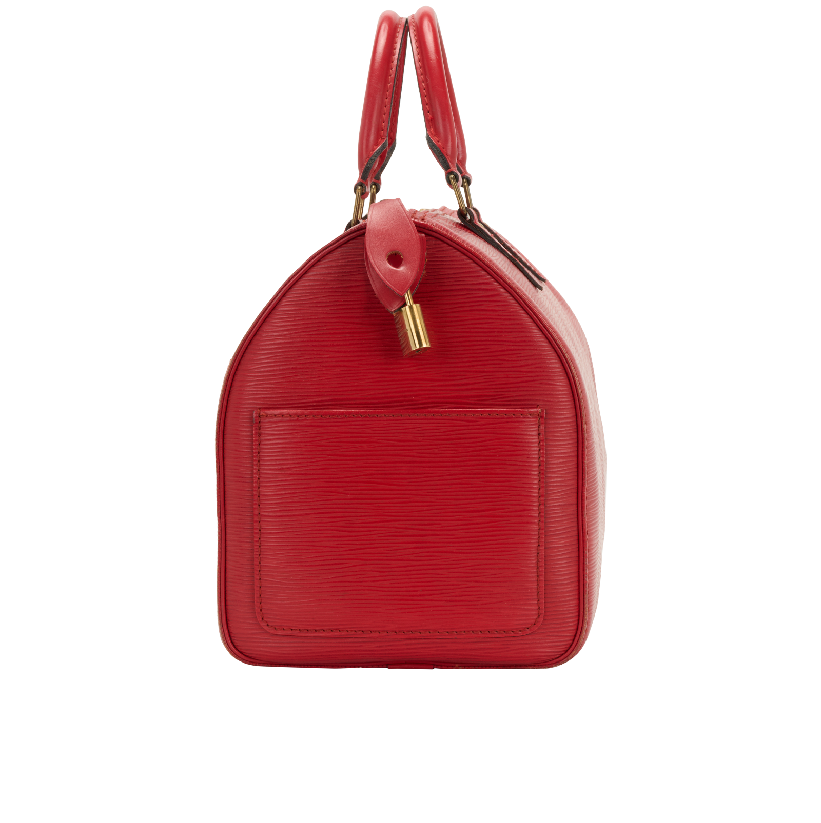 Speedy 30, &pound;475, Handbags, Red, Leather, Bottom view